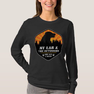 Labrador Retriever Wandern zum Labrador T-Shirt