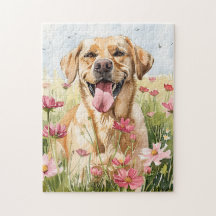 Labrador Retriever Wasserfarben-Puzzle
