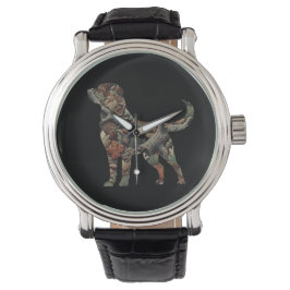 Labrador Retriever Watch, Camouflage Watch Men Armbanduhr