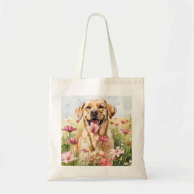 Labrador Retriever Watercolor Tote Bag (Devant)