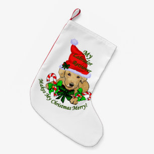 Labrador retriever-Weihnachten fröhlich Kleiner Weihnachtsstrumpf