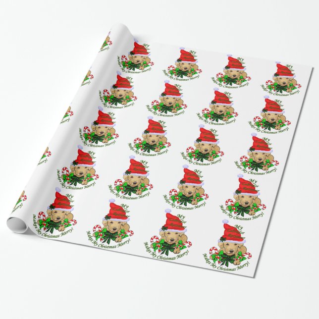 Labrador Retriever Weihnachten Geschenkpapier (Ungerollt)