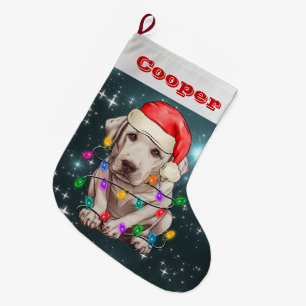 Labrador Retriever Weihnachten Großer Weihnachtsstrumpf