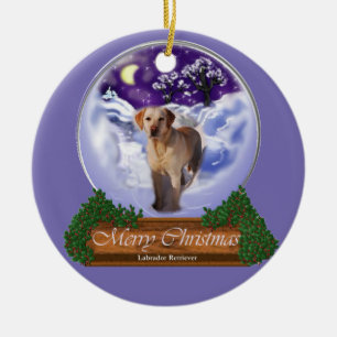 Labrador retriever-Weihnachten Keramikornament