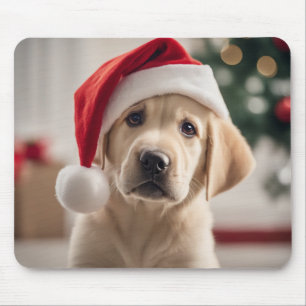 Labrador Retriever Weihnachten Mousepad