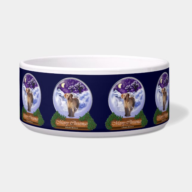 Labrador Retriever Weihnachten Napf (Vorderseite)