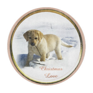 Labrador Retriever Weihnachten Schneidebrett