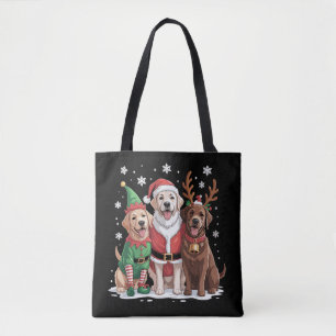 Labrador Retriever Weihnachts Hunde Santa Rentier Tasche