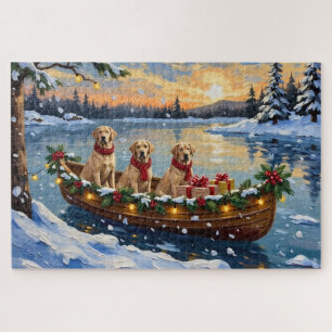 Labrador Retriever Weihnachtsboot Urlaub