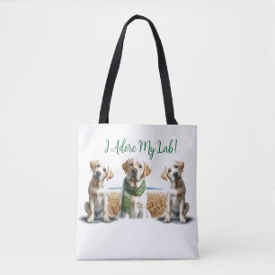 Labrador Retriever Weihnachtsfeier Tasche