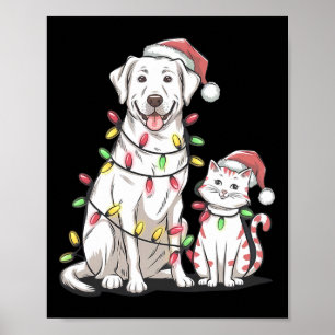 Labrador Retriever Weihnachtsfest Hundekatze Lover Poster