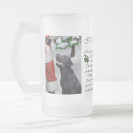 Labrador Retriever Weihnachtsgeschenke Mattglas Bierglas