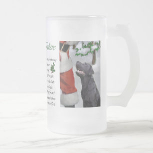 Labrador Retriever Weihnachtsgeschenke Mattglas Bierglas
