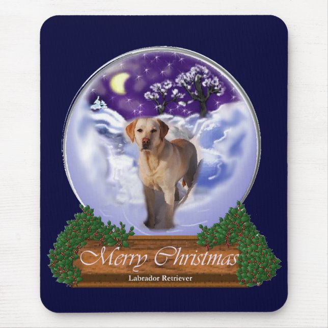 Labrador Retriever Weihnachtsgeschenke Mousepad (Vorne)