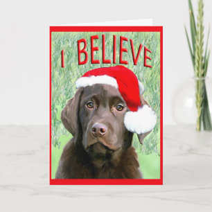 Labrador Retriever Weihnachtskarte Feiertagskarte