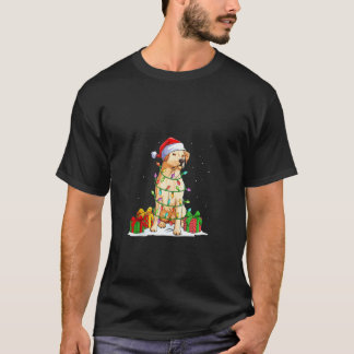 Labrador-Retriever Weihnachtsmann Weihnachtsbaum L T-Shirt