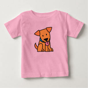 Labrador Retriever Welpe Hund sitzt goldig süßer J Baby T-shirt