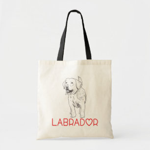 Labrador Retriever Welpen Illustration Cartoon Tragetasche