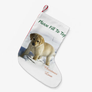 Labrador retriever-Welpen-Weihnachten Kleiner Weihnachtsstrumpf