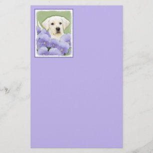 Labrador Retriever Welpenmalerei Originale Hundeku Briefpapier