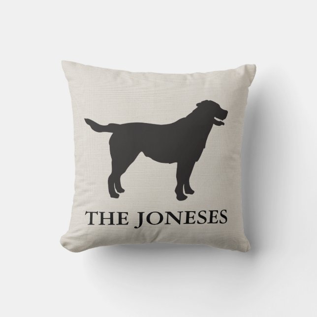 Labrador retriever-Wurfs-Kissen Kissen (Vorderseite)