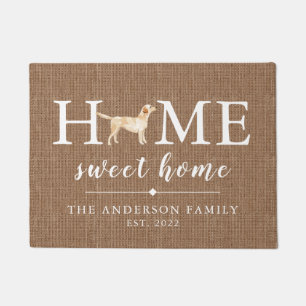 Labrador Retriever Zuhause Sweet Zuhause Doormat Fußmatte