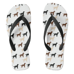 Labrador-RetrieverfarbSilhouetten Flip Flops