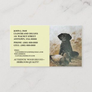 LABRADOR RETRIEVERhund- U. -LOCKVOGEL ~BUSINESS Visitenkarte