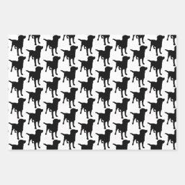 Labrador Retrievers Black Chocolate Yellow Hunde Geschenkpapier Set