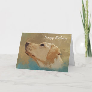 Labrador Retrievers: Glücklicher Geburtstag Gelbe  Karte