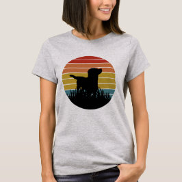 Labrador Retro Sunset T-Shirt