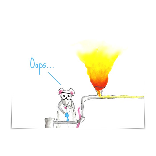 Labrador sagt: "Das kannst du machen!" Ermutigungs Karte (Oops...something has gone wrong in the lab.)