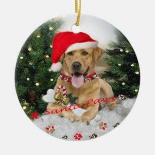Labrador-Sankt-Tatzen-Verzierung Keramikornament