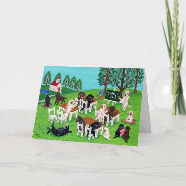 Labrador School Karte (Vorderseite)