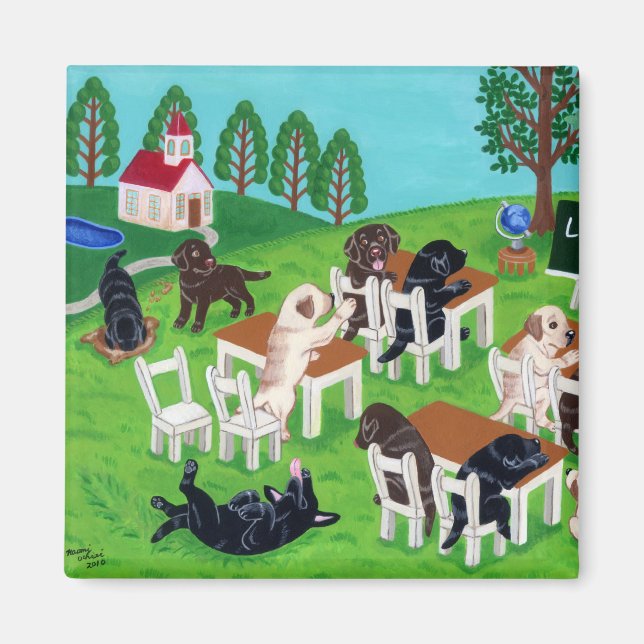 Labrador School Magnet (Vorne)