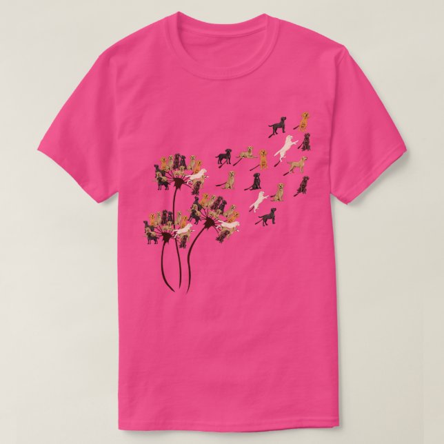Labrador Shirt Dandelion Labrador Lover (Design vorne)