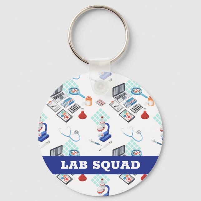 Labrador Squad, Berufliches Geschenk für das mediz Schlüsselanhänger (Vorderseite)
