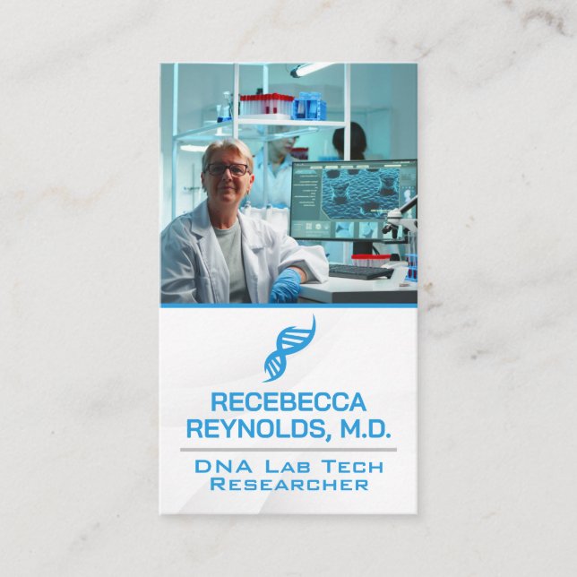 Labrador Tech | DNA-Logo Visitenkarte (Vorderseite)