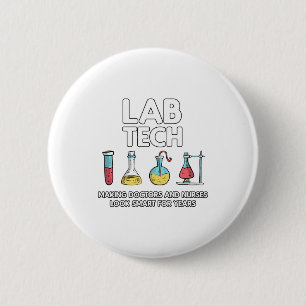 Labrador Tech Laboratory Button