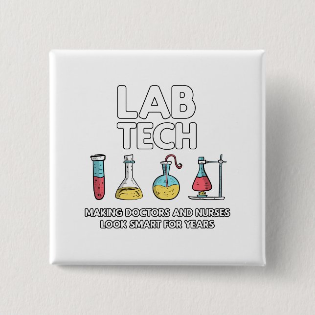 Labrador Tech Laboratory Button (Vorderseite)
