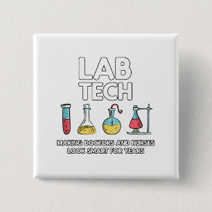 Labrador Tech Laboratory Button