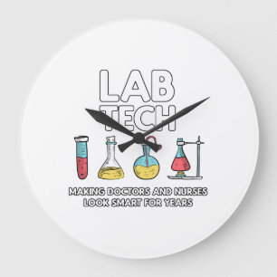 Labrador Tech Laboratory Große Wanduhr