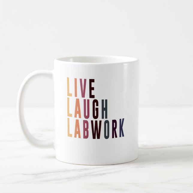Labrador Tech Labortechniker Geschenk für Studente Kaffeetasse (Links)