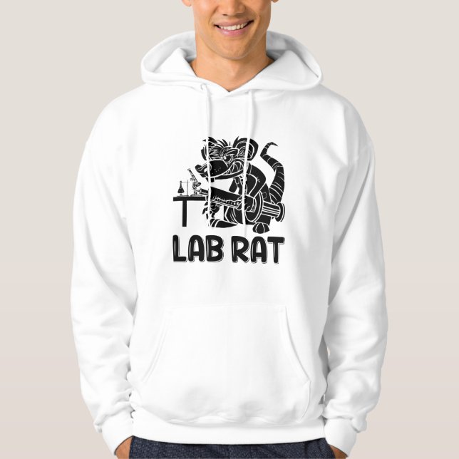 Labrador Tech Labrador Rat Chemist Labortechniker Hoodie (Vorderseite)