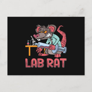 Labrador Tech Labrador Rat Laboratory Chemiker Tec Postkarte
