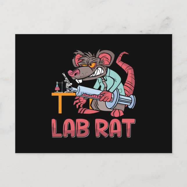 Labrador Tech Labrador Rat Laboratory Chemiker Tec Postkarte (Vorderseite)