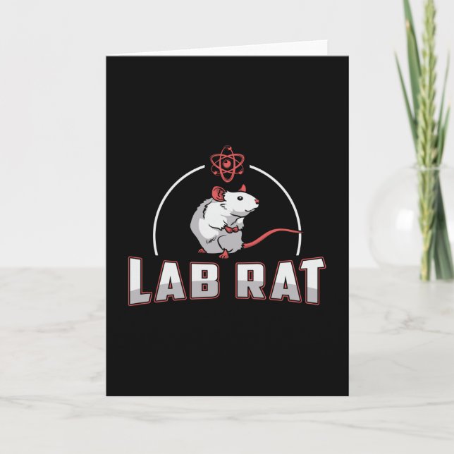 Labrador Tech Labrador Rat Laboratory Science Tech Karte (Vorderseite)