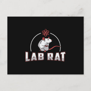 Labrador Tech Labrador Rat Laboratory Science Tech Postkarte