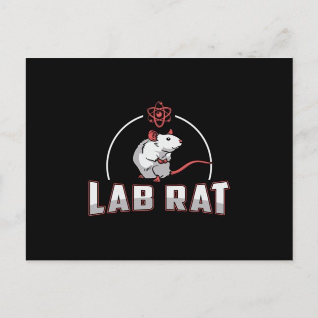 Labrador Tech Labrador Rat Laboratory Science Tech Postkarte (Vorderseite)