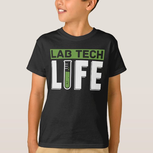 Labrador Tech Life Laboratories Technician Science T-Shirt (Vorderseite)